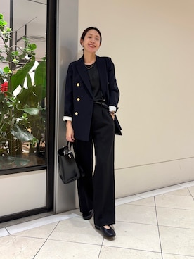 「アイテム（雑貨/ホビー）」を使った、岡本さん（レディース・167cm）の冬コーディネート