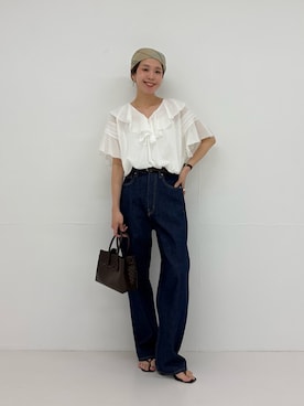 岡本さん(レディース・167cm)の夏コーディネート