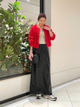 「アイテム（ヘアバンド）」を使った、オカモトさん（レディース・167cm）の秋コーディネート