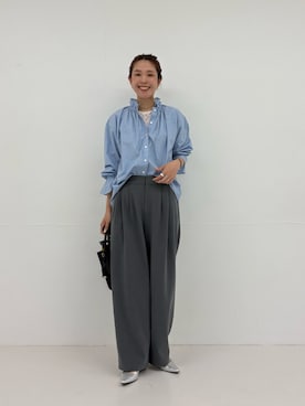 岡本さん(レディース・167cm)の夏コーディネート
