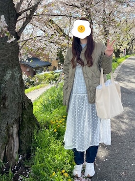 「PENNEYS（ぺニーズ）のアイテム」を使った、ぬふさん（レディース・165cm）の春コーディネート