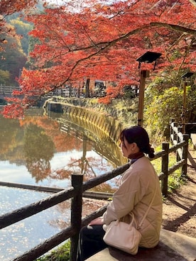 「アイテム（ブルゾン）」を使った、ぬふさん（レディース・165cm）の秋コーディネート