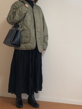「RODE SKO」｜「アイテム（ブルゾン）」を使った、ぬふさん（レディース・165cm）の冬コーディネート