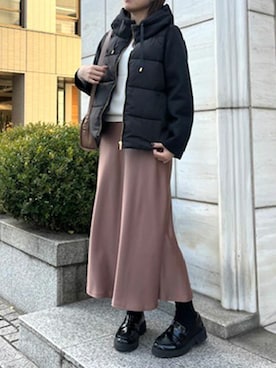 「OFUON（オフオン）のアイテム」を使った、OFUON le MKさん（レディース・161cm）の冬コーディネート