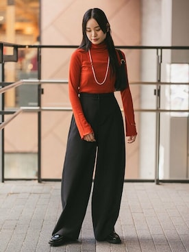 「Noble（ノーブル）のアイテム（アクセサリー）」を使った、ayanoさん（レディース・160cm）の冬コーディネート