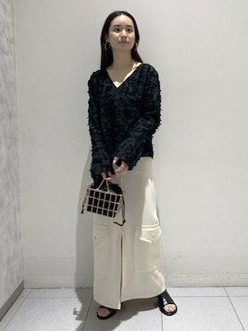 「gren by M（グリンバイエム）のアイテム」を使った、ayanoさん（レディース・160cm）の冬コーディネート