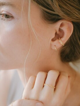 「アイテム（イヤーカフ）」を使った、Ops Accessoryさん（レディース・165cm）の夏コーディネート