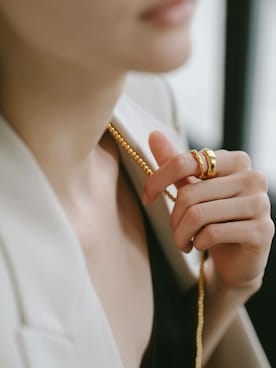 「ゴールドアクセ」｜Ops Accessoryさん（レディース・165cm）の夏コーディネート