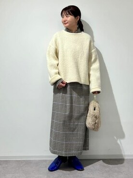 「HELEN MOORE（ヘレンムーア）のアイテム」を使った、fuuさん（レディース・154cm）の秋コーディネート