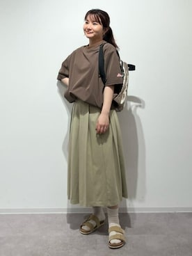 「アイテム（バックパック/リュック）」を使った、fuuさん（レディース・154cm）の春コーディネート