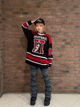 「HYSTERIC GLAMOUR（ヒステリックグラマー）のアイテム（シャツ/ブラウス）」を使った、yuraさん（レディース・160cm）の秋コーディネート