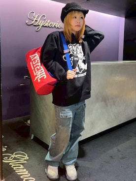 「アイテム（バレッタ/ヘアクリップ）」を使った、yuraさん（レディース・160cm）の冬コーディネート