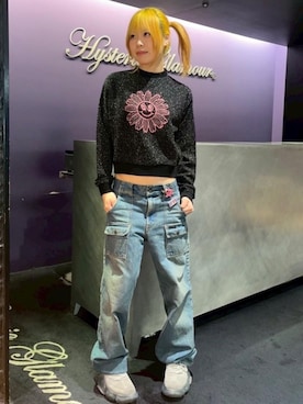 「アイテム（バレッタ/ヘアクリップ）」を使った、yuraさん（レディース・160cm）の冬コーディネート