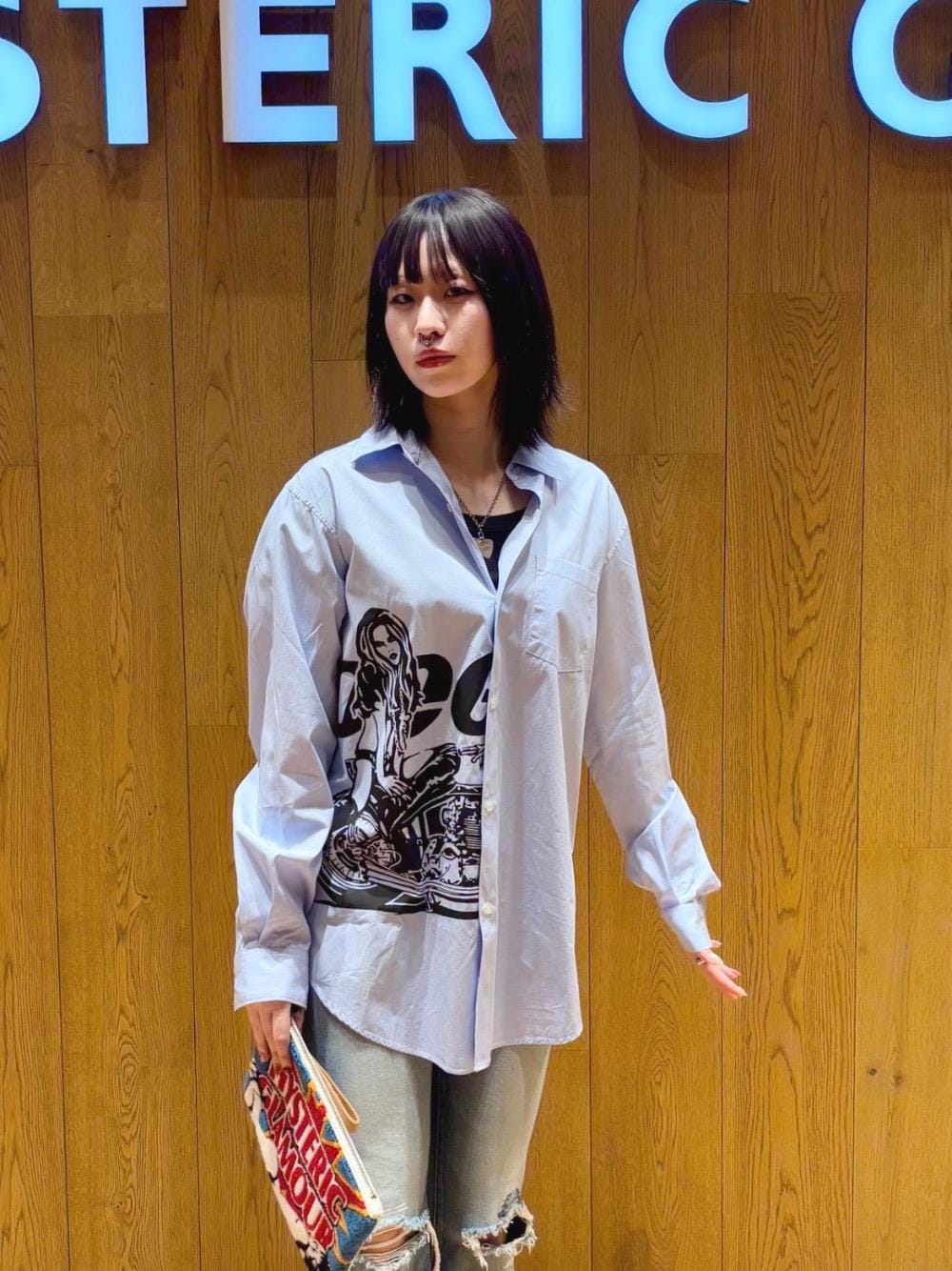 存在感◎【HYSTERIC GRAMOUR】EXPLOSION パイルクラッチバッグ HYSTERIC GLAMOUR - EXPLOSION パイルクラッチバッグ / マルチ