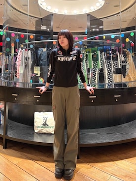 「HYSTERIC GLAMOUR（ヒステリックグラマー）のアイテム（その他アウター）」を使った、ユウさん（レディース・168cm）の春コーディネート
