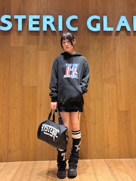 「アイテム（ドラムバッグ）」を使った、ユウさん（レディース・168cm）の秋コーディネート
