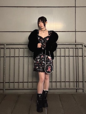 「HYSTERIC GLAMOUR（ヒステリックグラマー）のアイテム（ショルダーバッグ）」を使った、ユウさん（レディース・168cm）の秋コーディネート