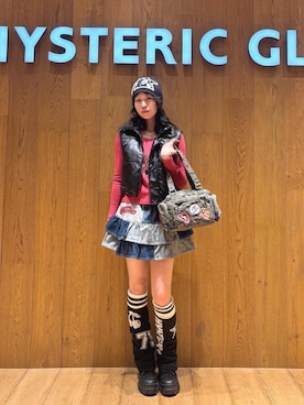 「アイテム（デニムスカート）」を使った、ユウさん（レディース・168cm）の冬コーディネート