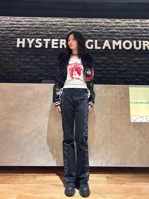 ヒステリックグラマー　デニムフレアパンツ　SNAKE LOOP HYSTERIC GLAMOUR SNAKE LOOP デニムフレアパンツ