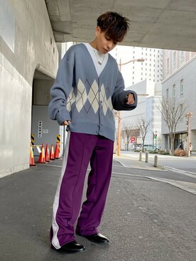 「WEGO（ウィゴー）のアイテム（スウェットパンツ）」を使った、WEGOさん（メンズ・165cm）の冬コーディネート