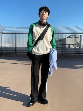 「WEGO（ウィゴー）のアイテム（スウェットパンツ）」を使った、WEGOさん（メンズ・178cm）の冬コーディネート