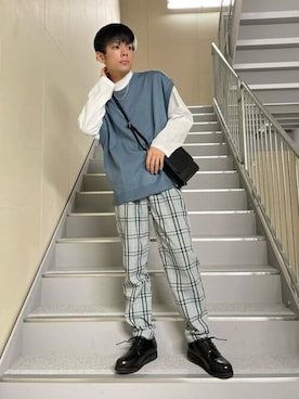 「WEGO（ウィゴー）のアイテム（シューズ）」を使った、WEGOさん（メンズ・171cm）の春コーディネート