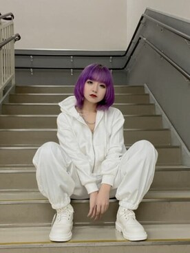 「WEGO（ウィゴー）のWEGO/ハトメベルト（ベルト）」を使った、WEGOさん（レディース・156cm）の春コーディネート