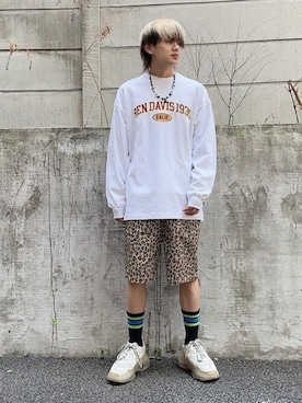 「BEN DAVIS（ベンデイビス）のアイテム（トップス）」を使った、WEGOさん（メンズ・168cm）の春コーディネート