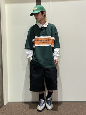 「WEGO（ウィゴー）のアイテム（キャップ）」を使った、WEGOさん（メンズ・162cm）の春コーディネート