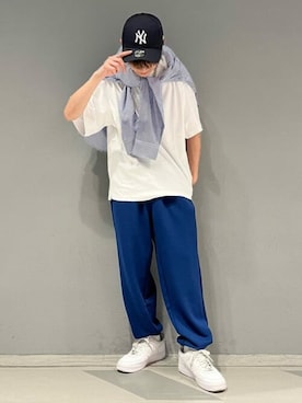「WEGO（ウィゴー）のアイテム（スウェットパンツ）」を使った、WEGOさん（メンズ・173cm）の春コーディネート