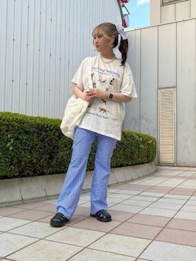 「WC（ダブル シー）のアイテム（バッグ）」を使った、WEGOさん（レディース・154cm）の夏コーディネート