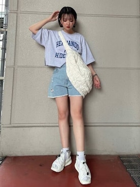 「WC（ダブル シー）のアイテム（バッグ）」を使った、WEGOさん（レディース・152cm）の夏コーディネート