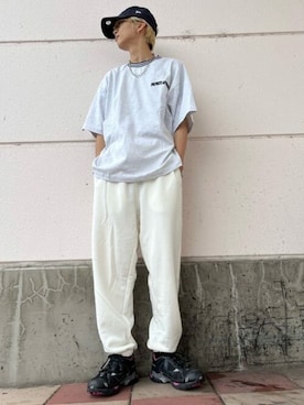 「WEGO（ウィゴー）のアイテム（スウェットパンツ）」を使った、WEGOさん（メンズ・169cm）の夏コーディネート