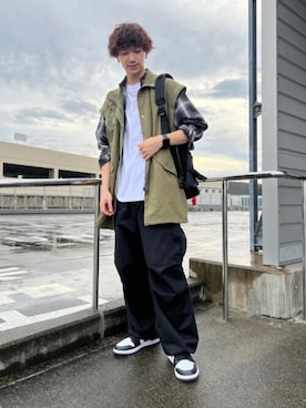 「WEGO（ウィゴー）のアイテム（モッズコート）」を使った、WEGOさん（メンズ・176cm）の秋コーディネート