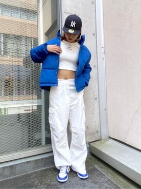 「アイテム（ダウンジャケット/コート）」を使った、WEGOさん（レディース・167cm）の秋コーディネート