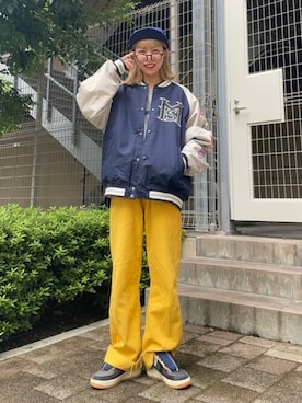 「WC（ダブル シー）のアイテム（パンツ）」を使った、WEGOさん（レディース・157cm）の秋コーディネート