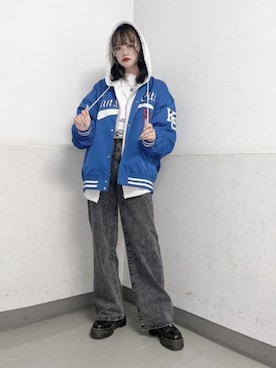 「WEGO（ウィゴー）のWEGO/クリアレンズアイウェア（メガネ）」を使った、WEGOさん（レディース・160cm）の秋コーディネート