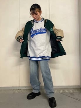 「WC（ダブル シー）のアイテム（パンツ）」を使った、WEGOさん（レディース・152cm）の秋コーディネート
