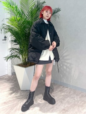 「WEGO（ウィゴー）のアイテム（ブルゾン）」を使った、WEGOさん（レディース・165cm）の冬コーディネート