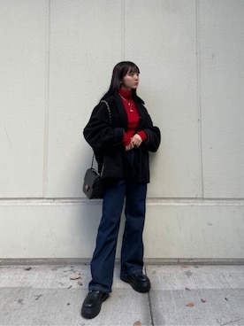 「WEGO（ウィゴー）のアイテム（ブルゾン）」を使った、WEGOさん（レディース・149cm）の冬コーディネート