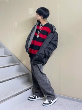 「WEGO（ウィゴー）のアイテム（ダウンジャケット/コート）」を使った、WEGOさん（メンズ・171cm）の冬コーディネート