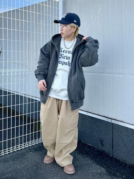 「WEGO（ウィゴー）のアイテム（ブーツ）」を使った、WEGOさん（メンズ・158cm）の冬コーディネート