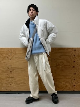 「WEGO（ウィゴー）のアイテム（ダウンジャケット/コート）」を使った、WEGOさん（メンズ・169cm）の冬コーディネート