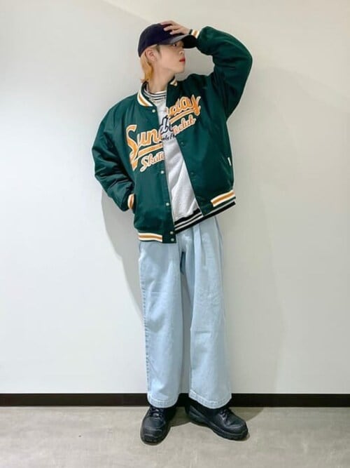 WEGO/リバーシブル ワッペンスタジャン