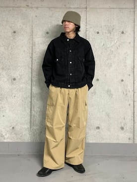 「WEGO（ウィゴー）のアイテム（デニムジャケット）」を使った、WEGOさん（メンズ・170cm）の冬コーディネート