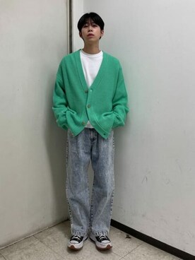 「BEN DAVIS（ベンデイビス）のアイテム（トップス）」を使った、WEGOさん（メンズ・178cm）の冬コーディネート