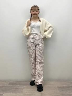 「WC（ダブル シー）のアイテム（パンツ）」を使った、WEGOさん（レディース・151cm）の春コーディネート