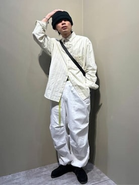 「THE STANDARD（ザスタンダード）のWEGO/スタンダードクルー半袖ネックT（Tシャツ/カットソー）」を使った、WEGOさん（メンズ・177cm）の春コーディネート