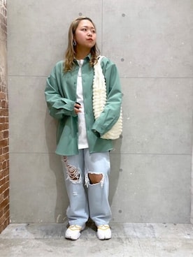 「LUCY（ルーシー）のアイテム」を使った、WEGOさん（レディース・155cm）の春コーディネート