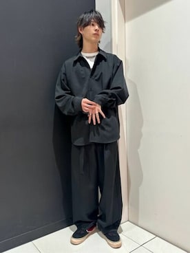 「LUCY（ルーシー）のアイテム（スラックス）」を使った、WEGOさん（メンズ・176cm）の春コーディネート